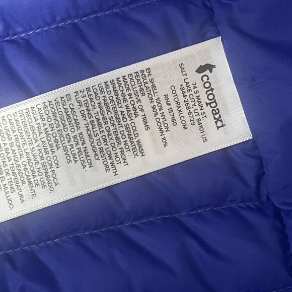 COTOPAXI Fuego Down Vest Men’s XS Burgundy Stripes NEW Retro Outdoors Hiking - Picture 12 of 13